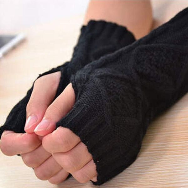 five fingers gloves men women arm warmer fingerless knitted long cute mittens, Blue;gray
five fingers gloves men women arm warmer fingerless knitted long cute mittens, Blue;gray