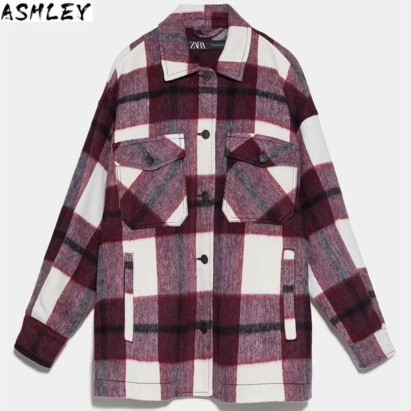 autumn women 2021 plaid wool blouse gothic checked oversized woolen shirt thick ladies vintage chic blusas, White
autumn women 2021 plaid wool blouse gothic checked oversized woolen shirt thick ladies vintage chic blusas, White