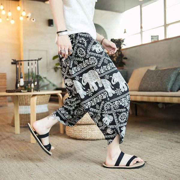 men harem pants drop crotch pockets joggers print casual trousers men loose hip hop baggy boho cotton linen wide leg pants, Black
men harem pants drop crotch pockets joggers print casual trousers men loose hip hop baggy boho cotton linen wide leg pants, Black