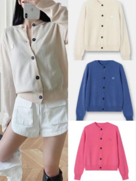 new style in early spring fashion classic trendy brand embroidered smiling face cardigan versatile crew neck casual sweater a3, White
new style in early spring fashion classic trendy brand embroidered smiling face cardigan versatile crew neck casual sweater a3, White