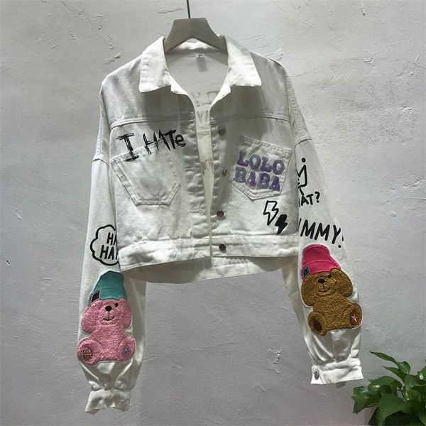 women's jackets fashion real jaqueta feminina inverno bomber 2021 ladies jacket printing bear patch lanterns sleeves loose female, Black;brown
women's jackets fashion real jaqueta feminina inverno bomber 2021 ladies jacket printing bear patch lanterns sleeves loose female, Black;brown