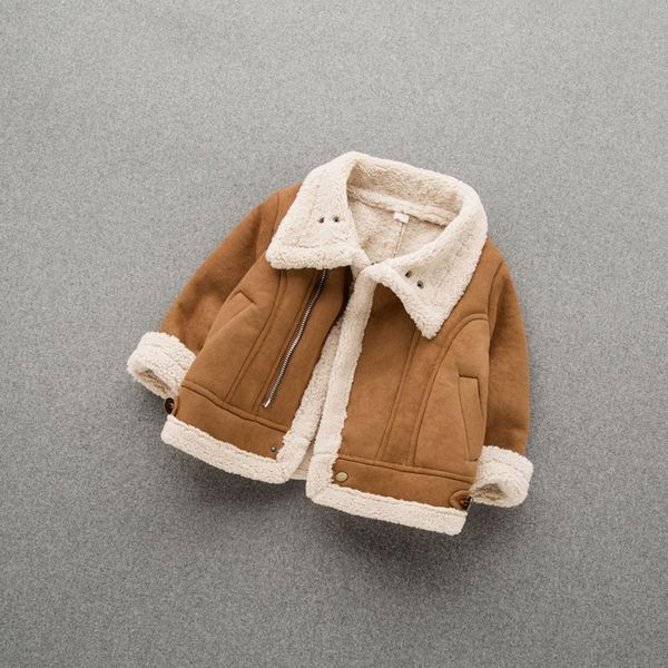baby boys leather fur jacket warm thermal toddler's coat for winter children's clothing outwear y200901, Blue;gray
baby boys leather fur jacket warm thermal toddler's coat for winter children's clothing outwear y200901, Blue;gray