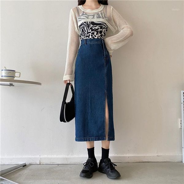 spring women jean skirt high waist a-line irregular female autumn fashion solid casual all-match jean mid-calf skirts streetwear1, Black
spring women jean skirt high waist a-line irregular female autumn fashion solid casual all-match jean mid-calf skirts streetwear1, Black