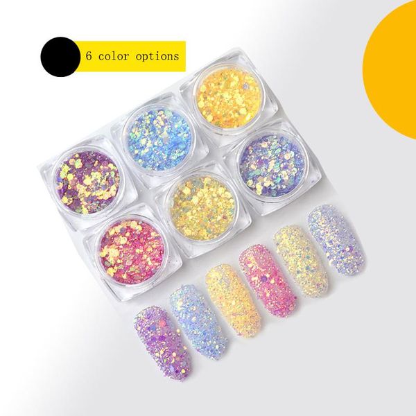 6 colors1 box bling glitter powder dust nail art sequin 3d rainbow clear hexagon slice diy charm nail art decor manicure, Silver;gold
6 colors1 box bling glitter powder dust nail art sequin 3d rainbow clear hexagon slice diy charm nail art decor manicure, Silver;gold