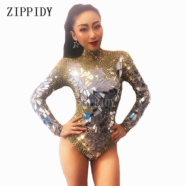 sparkly gold rhinestones mirrors shining bodysuit women's birthday celebrate outfit dj singer show dance stretch outfit, Black;white
sparkly gold rhinestones mirrors shining bodysuit women's birthday celebrate outfit dj singer show dance stretch outfit, Black;white
