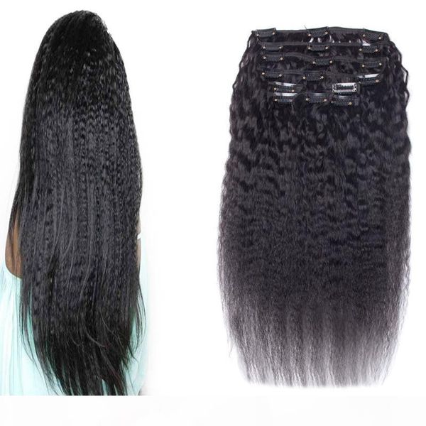 kinky straight clip in extensions 10 pieces set coarse yaki clip in extensions 120g set brazilian virgin hair, Black;brown
kinky straight clip in extensions 10 pieces set coarse yaki clip in extensions 120g set brazilian virgin hair, Black;brown