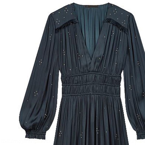 french waist elegant v-neck women's long sleeve autumn and winter 2020 new dress chiffon pleated dress h07133 pkv3n, Black;gray
french waist elegant v-neck women's long sleeve autumn and winter 2020 new dress chiffon pleated dress h07133 pkv3n, Black;gray