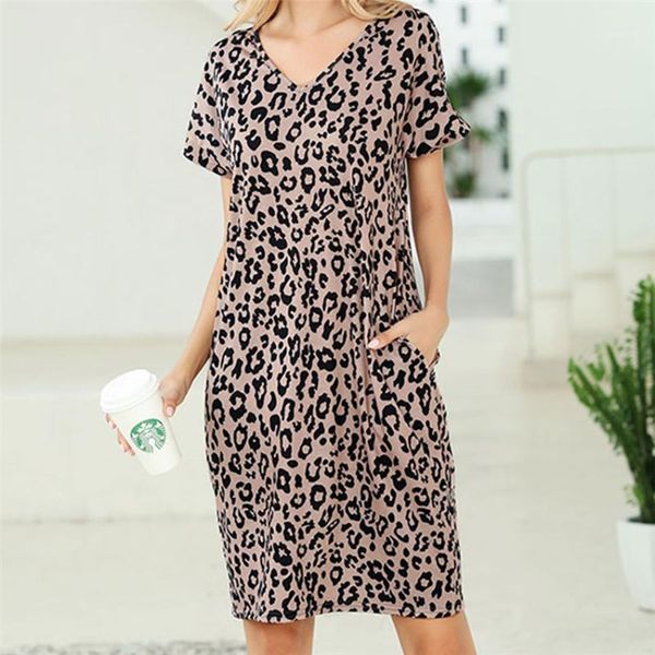 short sleeve dress women v-neck dress 2020 summer loose t shirt fashion printed dresses leopard harajuku vestido1, White;black
short sleeve dress women v-neck dress 2020 summer loose t shirt fashion printed dresses leopard harajuku vestido1, White;black