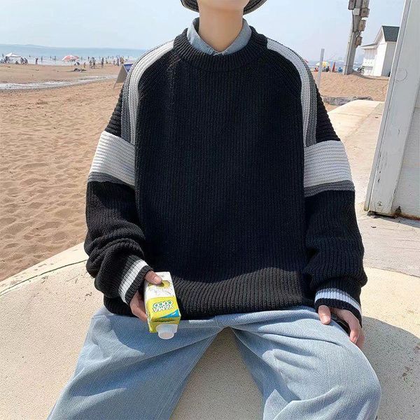 korean sweater men's warm fashion retro casual knitted pullover men streetwear loose winter knitting sweaters mens clothes -2xl, White;black
korean sweater men's warm fashion retro casual knitted pullover men streetwear loose winter knitting sweaters mens clothes -2xl, White;black