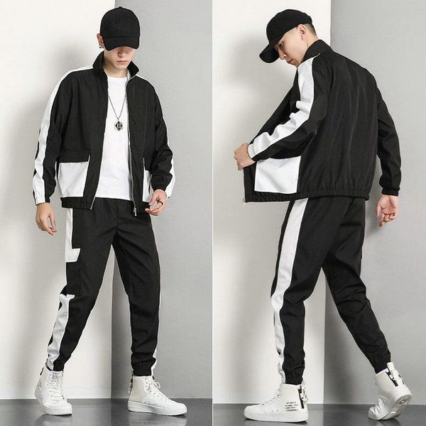 streetwear men track suit 2pcs patchwork sweatshirt jacket and pants mens clothing 2020 zippper hip hop casual men tracksuit set, Gray
streetwear men track suit 2pcs patchwork sweatshirt jacket and pants mens clothing 2020 zippper hip hop casual men tracksuit set, Gray