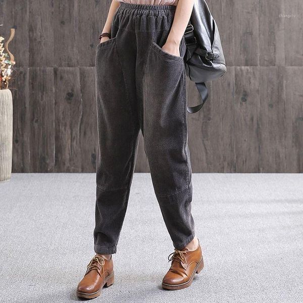 harem pants women's new winter solid color corduroy high-waist pockets casual pants loose women's1, Black;white
harem pants women's new winter solid color corduroy high-waist pockets casual pants loose women's1, Black;white