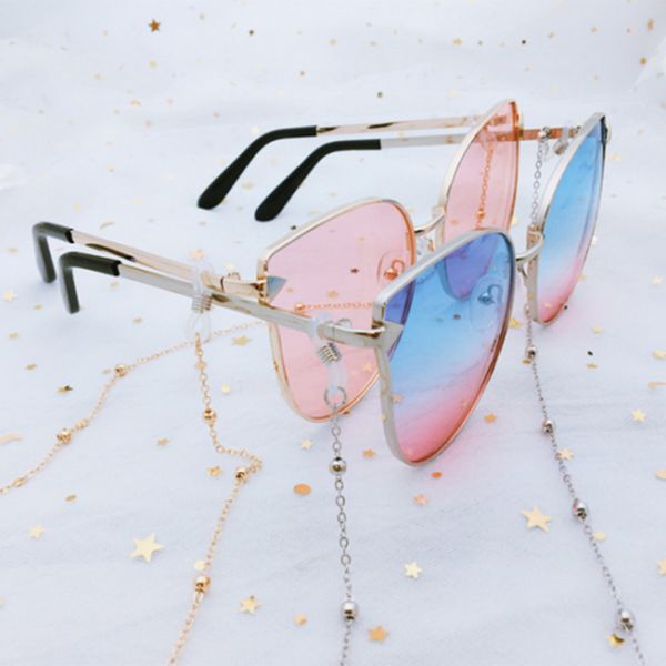 1pc fashion chic womens gold silver eyeglass chains sunglasses reading beaded glasses chain eyewears cord holder neck strap rope
1pc fashion chic womens gold silver eyeglass chains sunglasses reading beaded glasses chain eyewears cord holder neck strap rope