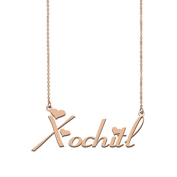 xochitl name necklace custom nameplate pendant for women girls birthday gift kids friends jewelry 18k gold plated stainless steel, Silver
xochitl name necklace custom nameplate pendant for women girls birthday gift kids friends jewelry 18k gold plated stainless steel, Silver