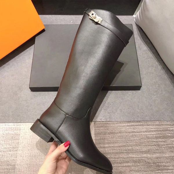 2021 new variation boot brand buckle knee boots high boots designer women's fashion kelly boot fashion over the knee bottillons, Black
2021 new variation boot brand buckle knee boots high boots designer women's fashion kelly boot fashion over the knee bottillons, Black
