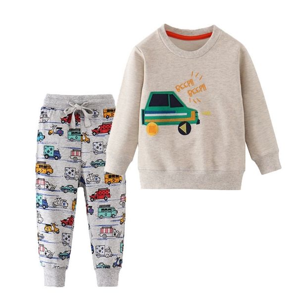 jumping meters children autumn winter clothing sets cotton cartoon cars boys clothes outfit 2 pcs shirts + pants suits kids sets t200707, White
jumping meters children autumn winter clothing sets cotton cartoon cars boys clothes outfit 2 pcs shirts + pants suits kids sets t200707, White