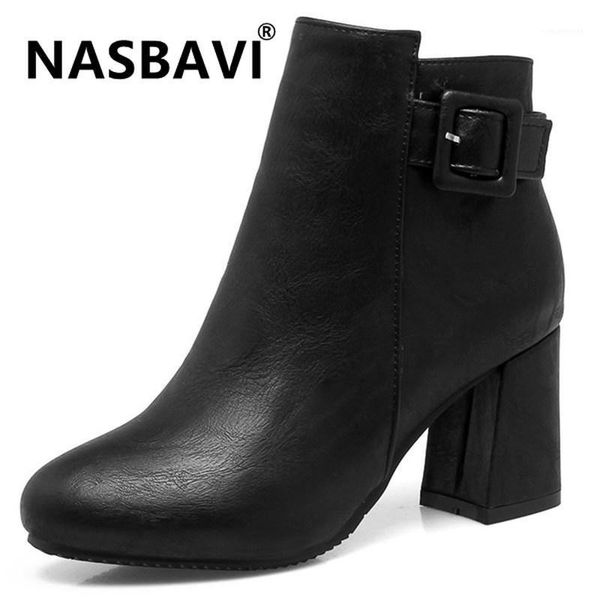 boots 2021 fashion korean wild round head crude high heel ankle women warm elegant zipper buckle short booties ladies boots1, Black
boots 2021 fashion korean wild round head crude high heel ankle women warm elegant zipper buckle short booties ladies boots1, Black