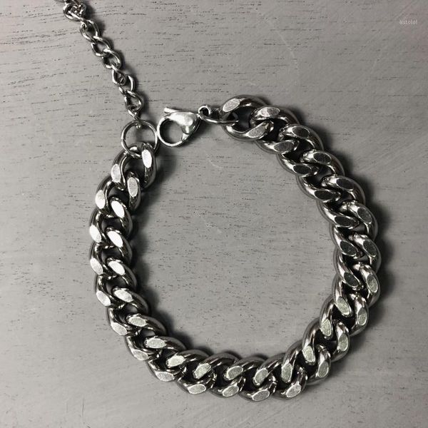 men's bracelet korean stainless steel bracelets on hand punk hip hop rock link bracelets men accessories jewelry chain on hand1, Black
men's bracelet korean stainless steel bracelets on hand punk hip hop rock link bracelets men accessories jewelry chain on hand1, Black