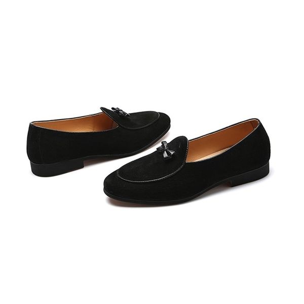 2020 men's fashionable zapata bowknot suede casual leather for men as wedding slippers in shoes 52bk, Black
2020 men's fashionable zapata bowknot suede casual leather for men as wedding slippers in shoes 52bk, Black