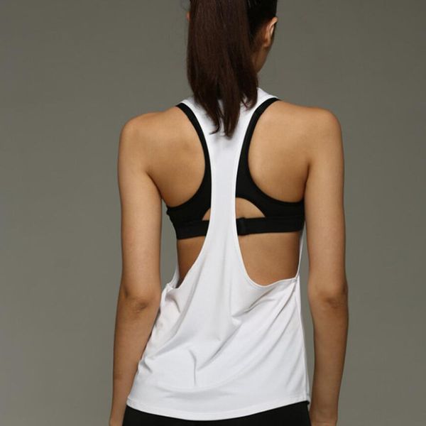 summer womens workout yoga muscle tank tennis shirts backless cross back tank women's corset, White
summer womens workout yoga muscle tank tennis shirts backless cross back tank women's corset, White