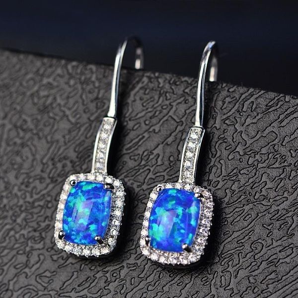 dangle & chandelier fashion zircon rhinestones long earrings cute women blue imitation fire opal drop for jewelry girl gift, Silver
dangle & chandelier fashion zircon rhinestones long earrings cute women blue imitation fire opal drop for jewelry girl gift, Silver