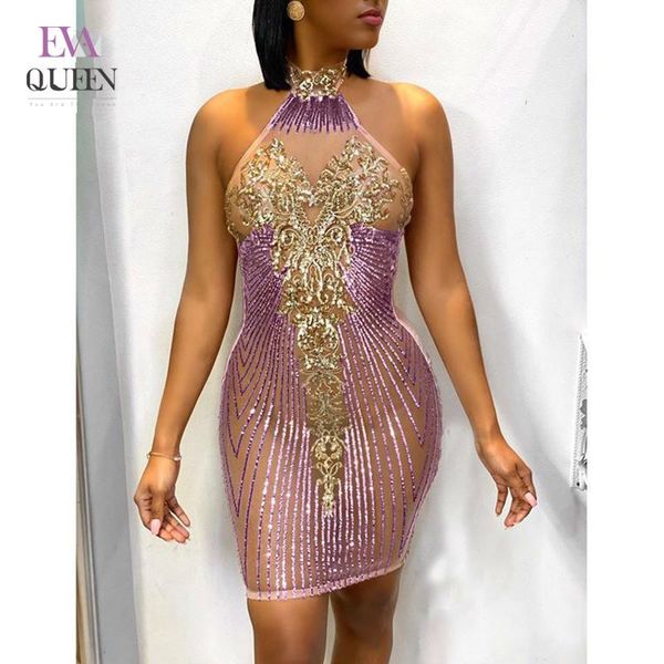 evaqueen halter purple sequin party dress women backless hollow out ruched sleeveless club dress 2020 bodycon autumn, Black;gray
evaqueen halter purple sequin party dress women backless hollow out ruched sleeveless club dress 2020 bodycon autumn, Black;gray