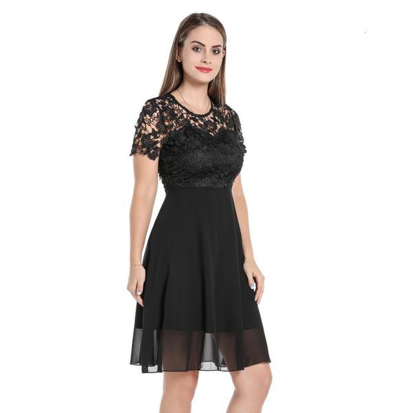 drs neck 2020 women's round perspective lace skirt 2130, Black;gray
drs neck 2020 women's round perspective lace skirt 2130, Black;gray