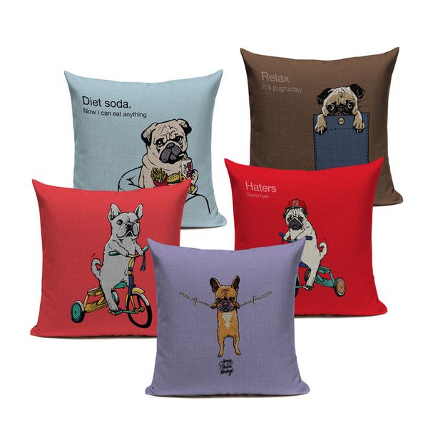 cartoon pug dog cushion cover dog throw pillows cover cute animal cushion cover sofa custom decoratove pillow case
cartoon pug dog cushion cover dog throw pillows cover cute animal cushion cover sofa custom decoratove pillow case