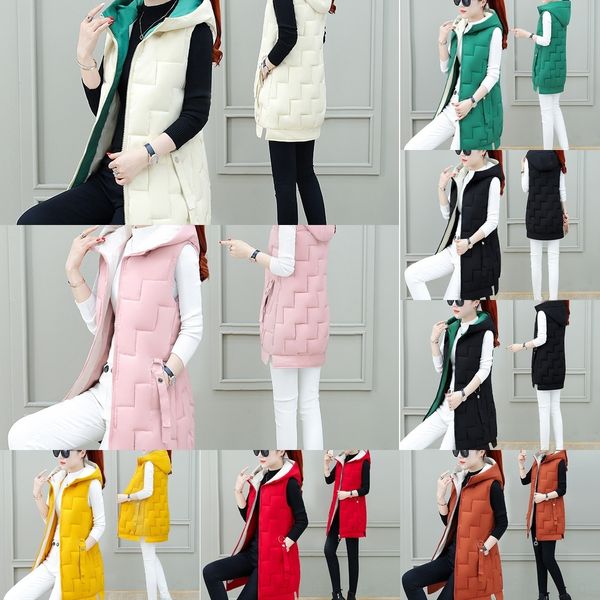 1l3ny 2020 warm cotton new mid-length winter women's korean style warm vest hooded cotton vest women's clothing kltzm, White;black
1l3ny 2020 warm cotton new mid-length winter women's korean style warm vest hooded cotton vest women's clothing kltzm, White;black