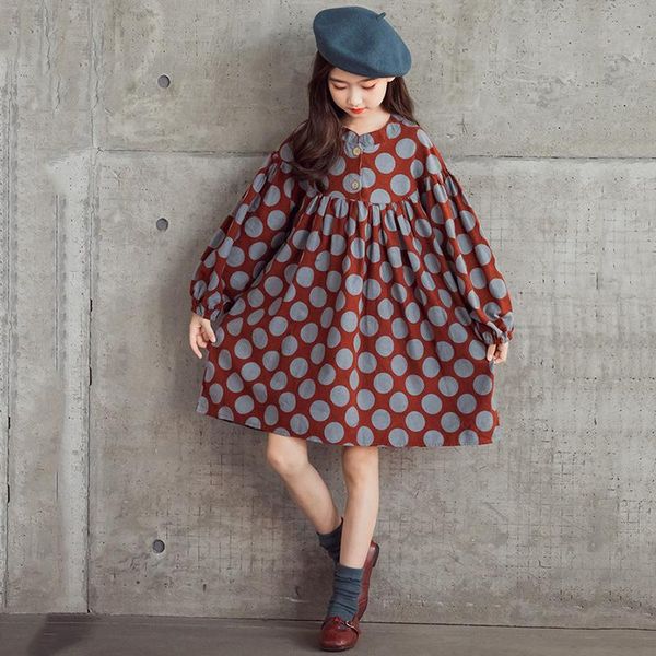 teen girls polka dot princess dress 2020 autumn korean children clothes kids girls casual dresses fashion cotton dress, #9128, Red;yellow
teen girls polka dot princess dress 2020 autumn korean children clothes kids girls casual dresses fashion cotton dress, #9128, Red;yellow
