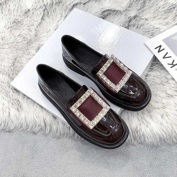 patent leather shoes women's loafers 2020 luxury woman casual comfortable wedge shoes square buckle ladies moccasins1, Black
patent leather shoes women's loafers 2020 luxury woman casual comfortable wedge shoes square buckle ladies moccasins1, Black
