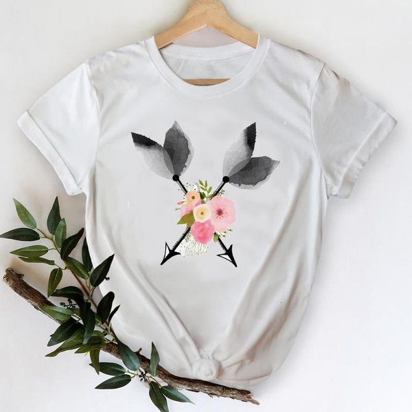 t-shirts women 2021 flower arrow fashion short sleeve fashion clothes printing graphic tshirt lady print female tee t-shirt, White
t-shirts women 2021 flower arrow fashion short sleeve fashion clothes printing graphic tshirt lady print female tee t-shirt, White