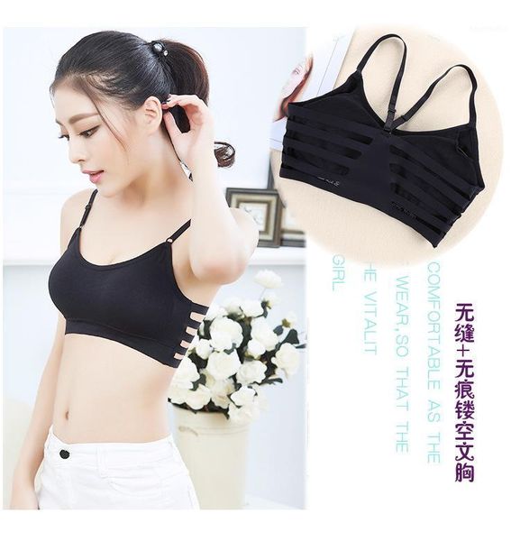 gym clothing seemless hollow-out beauty back wrap-around students tube camisole vest-girls underwear wireless bra /301, White;black
gym clothing seemless hollow-out beauty back wrap-around students tube camisole vest-girls underwear wireless bra /301, White;black