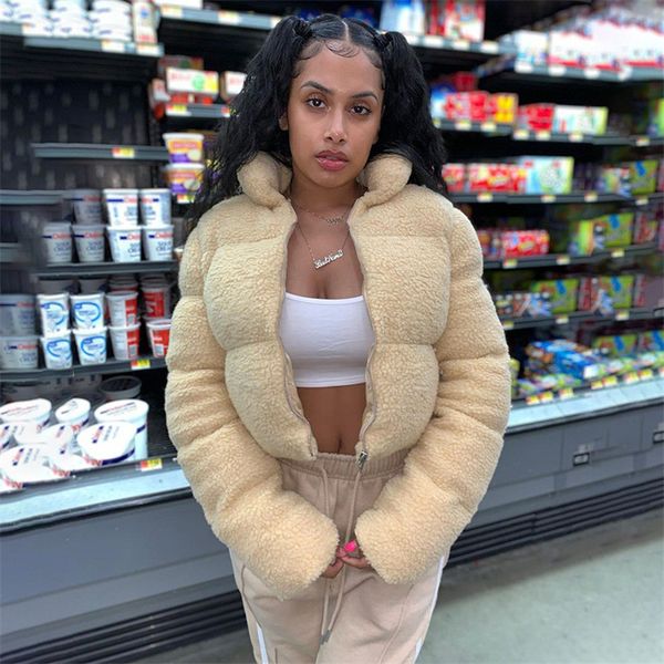 women winter coats sherpa solid color long sleeves zipper cardigan stand-up collar warm cotton jacket womans fashion outerwear d111103, White
women winter coats sherpa solid color long sleeves zipper cardigan stand-up collar warm cotton jacket womans fashion outerwear d111103, White