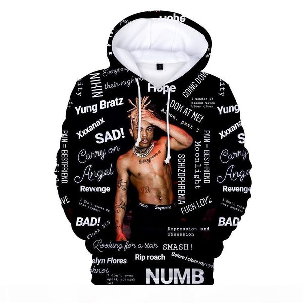 3d печать xxxtentacion мужские мальчиков толстовки и фуфайки raper hip hop 3d толстовки мужчины женщины с толстовка xxxtentacion, Black
3d печать xxxtentacion мужские мальчиков толстовки и фуфайки raper hip hop 3d толстовки мужчины женщины с толстовка xxxtentacion, Black