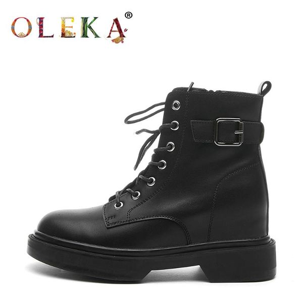 oleka new winter winter boots mid-calf square heel metal decoration fur boots leisure style basic round toe leather as653, Black
oleka new winter winter boots mid-calf square heel metal decoration fur boots leisure style basic round toe leather as653, Black