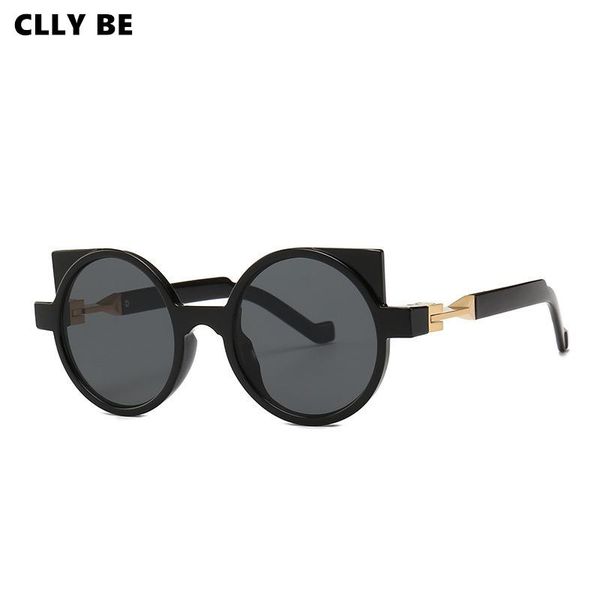 sunglasses women brand designer cat eye vintage metal reflective glasses for retro gafas sense of technology, White;black
sunglasses women brand designer cat eye vintage metal reflective glasses for retro gafas sense of technology, White;black