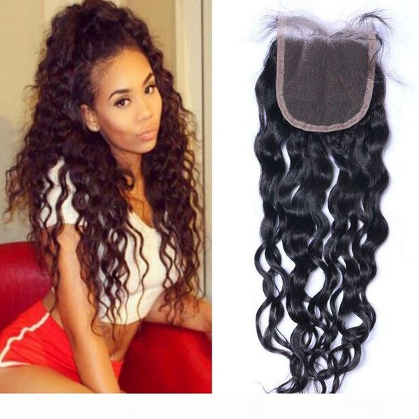 peruvian virgin human hair water wave lace closure middle three part 4x4 closure piece, Black;brown
peruvian virgin human hair water wave lace closure middle three part 4x4 closure piece, Black;brown