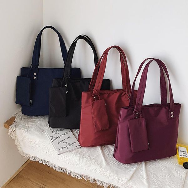 fashion female pure color shoulder handbags with clutch oxford cloth rivet decorative travelling bags large shopping totes
fashion female pure color shoulder handbags with clutch oxford cloth rivet decorative travelling bags large shopping totes