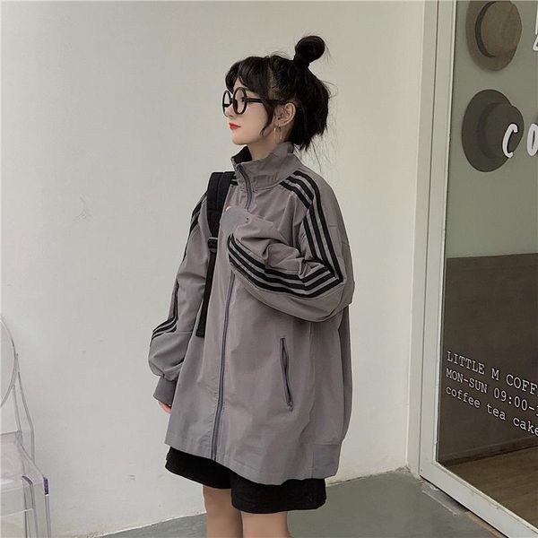 fashion brand women's clothing coats and jackets women turn-down collar zipper bf striped pockets preppy style loose ins korean, Black;brown
fashion brand women's clothing coats and jackets women turn-down collar zipper bf striped pockets preppy style loose ins korean, Black;brown