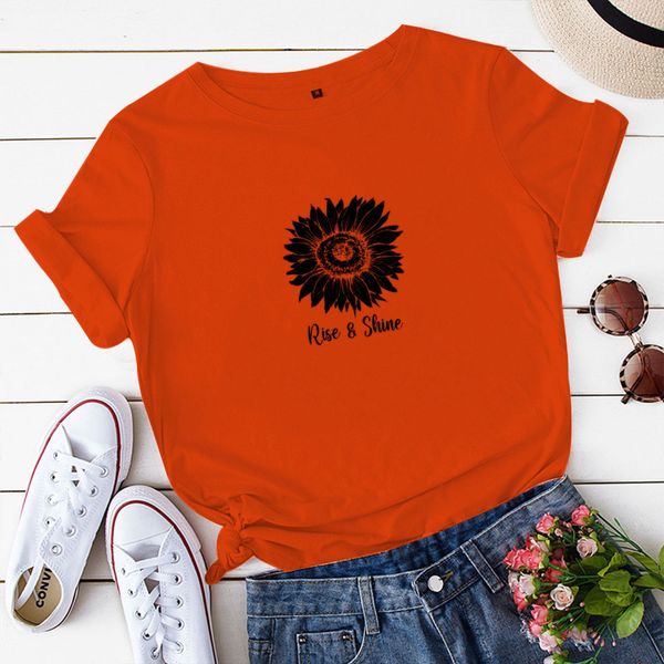 lh20435 summer rise & shine sunflower print round neck personality casual versatile trend long-sleeved multicolor t-shirt, White
lh20435 summer rise & shine sunflower print round neck personality casual versatile trend long-sleeved multicolor t-shirt, White