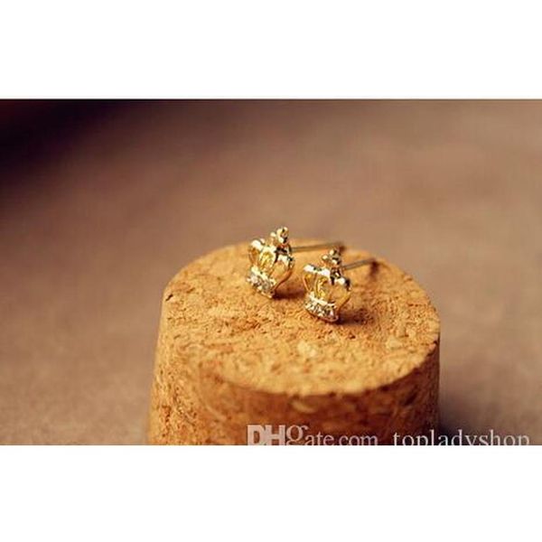 cute crystal diamond crown stud earrings jewelry whol sqcdax new_dhbest, Golden;silver
cute crystal diamond crown stud earrings jewelry whol sqcdax new_dhbest, Golden;silver