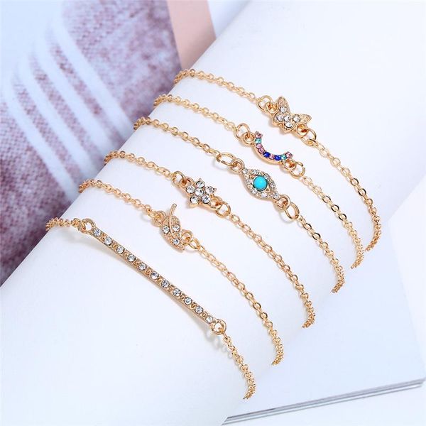 bohemian bracelets for women gold color chains crystal butterfly eye leaf star bracelets bangles set vintage charm jewelry gifts, Golden;silver
bohemian bracelets for women gold color chains crystal butterfly eye leaf star bracelets bangles set vintage charm jewelry gifts, Golden;silver