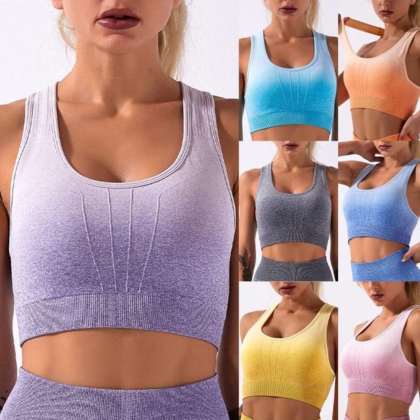 gym clothing 2021 gradient high stretch sports bra for women,quick dry padded hback seamless yoga running fitness sport top, White;black
gym clothing 2021 gradient high stretch sports bra for women,quick dry padded hback seamless yoga running fitness sport top, White;black