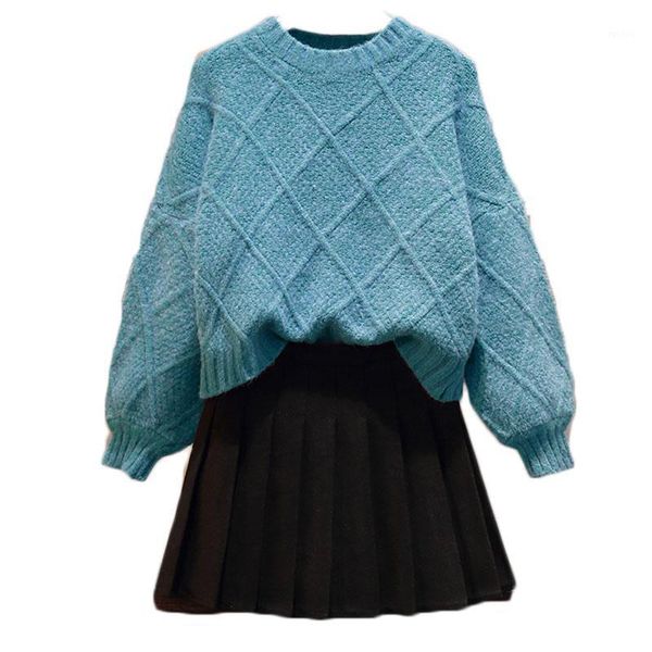 autumn winter women outfit big yards new winter pullover sweater pleated black skirt suit younger sister two-piece set clothing1, Gray
autumn winter women outfit big yards new winter pullover sweater pleated black skirt suit younger sister two-piece set clothing1, Gray