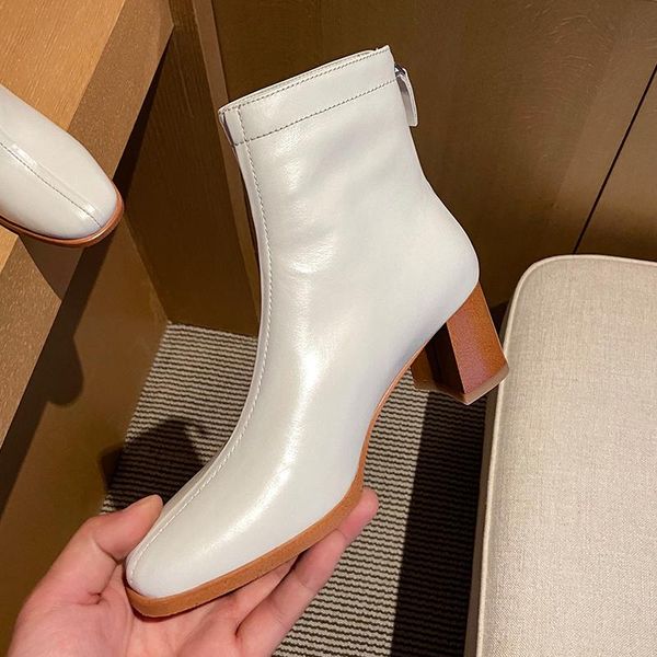 genuine leather back zipper high heels boots elegant female shoes woman boots wedding quality ankle size 41 42 43, Black
genuine leather back zipper high heels boots elegant female shoes woman boots wedding quality ankle size 41 42 43, Black
