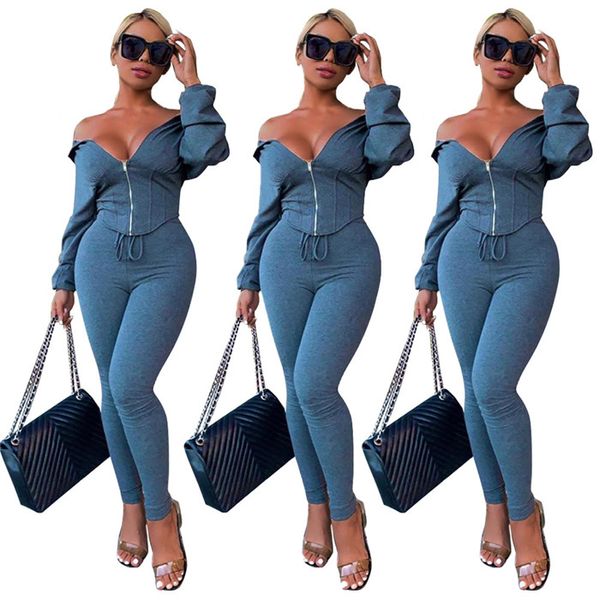 two piece sets womens zipper long sleeve hooded t shirts and slim pants solid color casual women 2pcs pants clothing, White
two piece sets womens zipper long sleeve hooded t shirts and slim pants solid color casual women 2pcs pants clothing, White