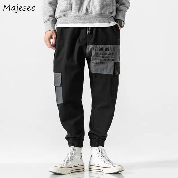 casual pants letter printed leisure cargo trousers loose bundle patchwork elastic waist mens korean style all-match chic ulzzang1, Black
casual pants letter printed leisure cargo trousers loose bundle patchwork elastic waist mens korean style all-match chic ulzzang1, Black