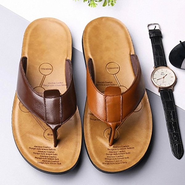 genuine leather men beach shoes slippers fashion flip flops soft sole shoe male trendy comfort easy to match men summer shoes #xf0j, Black
genuine leather men beach shoes slippers fashion flip flops soft sole shoe male trendy comfort easy to match men summer shoes #xf0j, Black