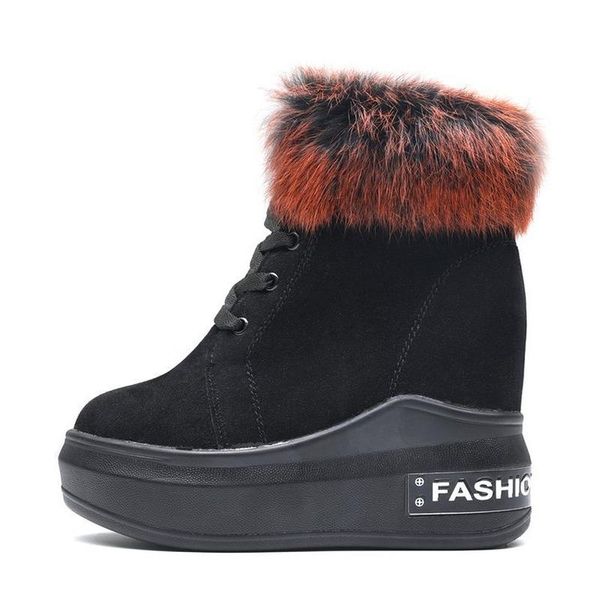winter 2020 slope heel; flat bottom; ankle snow boots; warm plush fashion platform shoes women, Black
winter 2020 slope heel; flat bottom; ankle snow boots; warm plush fashion platform shoes women, Black