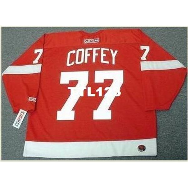 740 #77 paul coffey detroit red wings 1995 ccm away hockey jersey or custom any name or number retro jersey, Black
740 #77 paul coffey detroit red wings 1995 ccm away hockey jersey or custom any name or number retro jersey, Black